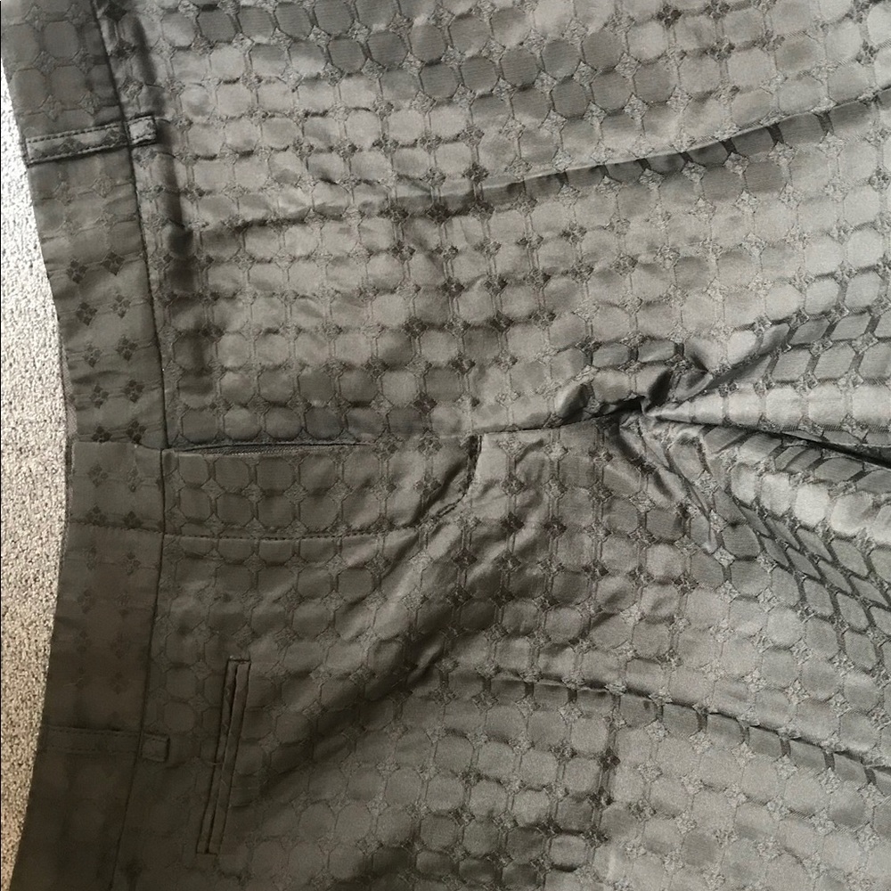 Texture woven black slacks - Picture 3 of 4